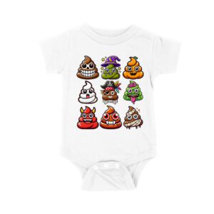 Funny Halloween Poop Faces T-Shirt
