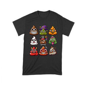 Funny Halloween Poop Faces T-Shirt - Spooky and Silly Unisex Toddler – Viva Party