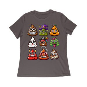 Funny Halloween Poop Faces T-Shirt