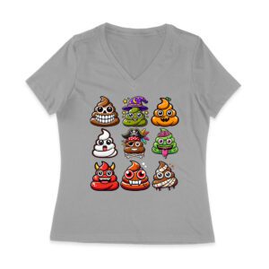 Funny Halloween Poop Faces T-Shirt