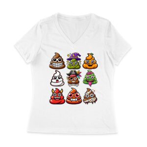 Funny Halloween Poop Faces T-Shirt