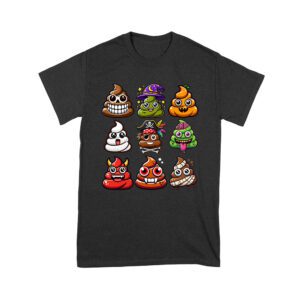 Funny Halloween Poop Faces T-Shirt - Spooky and Silly Unisex Youth – Viva Party