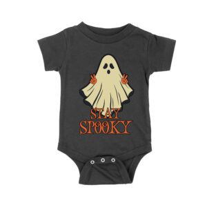 Stay Spooky Haunted Ghost Tee - Bold Halloween Unisex Baby Jersey – Viva Party