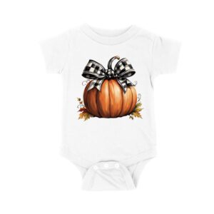 Big Halloween Pumpkin with Bow