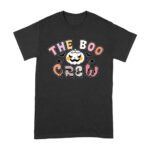 The Boo Crew - White Halloween Pumpkin & Bats Tee Unisex Adult – Viva Party