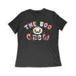 The Boo Crew - White Halloween Pumpkin & Bats Tee Women Relaxed – Viva Party