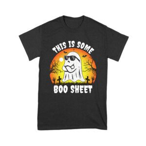 This is Some Boo Sheet - Ghost with Sunglasses Halloween Tee Unisex Youth – Viva Party