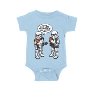 May Be Those Were the Droids We Were Looking For ? Retro Sci-Fi T-Shirt, Fun Vintage Style for Movie Lovers & Pop Culture Fans Unisex Baby Jersey