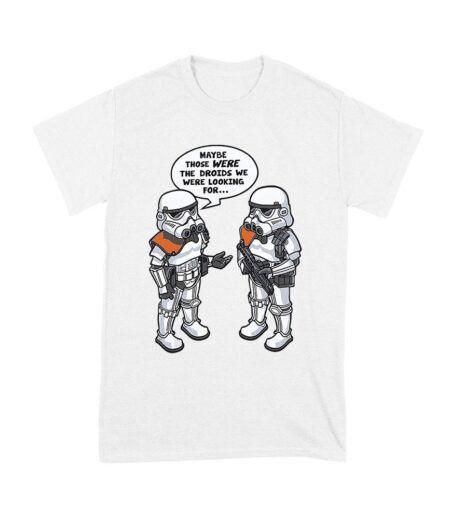 May Be Those Were the Droids We Were Looking For ? Retro Sci-Fi T-Shirt, Fun Vintage Style for Movie Lovers & Pop Culture Fans Unisex Youth