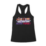 Never Forget - Old Cassette - Camera - and Cassette Piece T-Shirt - Retro Nostalgia Tee for Classic Tech and Vintage Lovers Women's Racerback Tank Top – Viva Party