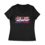 Never Forget - Old Cassette - Camera - and Cassette Piece T-Shirt - Retro Nostalgia Tee for Classic Tech and Vintage Lovers Women Jersey V-Neck – Viva Party