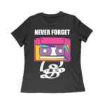 Never Forget - Cassette Piece with Tape T-Shirt - Retro Nostalgia Tee for Vintage Music and Classic Tech Fans Unisex Adult T-Shirt Women Relaxed – Viva Party