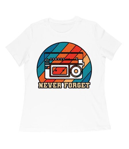Retro Vibes Vintage Cassette T-Shirt for Music Lovers Nostalgic Style for 80s Fans Women Relaxed