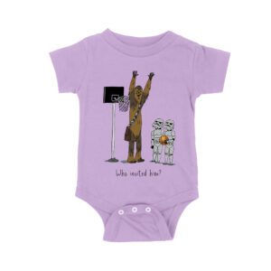Who Invited Him? Funny Basketball Graphic T-Shirt for Sports Fans Unisex Baby Jersey