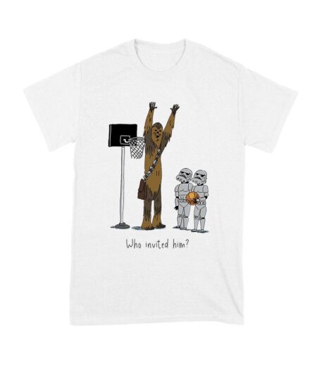 Who Invited Him? Funny Basketball Graphic T-Shirt for Sports Fans Unisex Youth