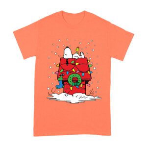 Peanuts Holiday Snoopy and Woodstock Stocking Christmas T-Shirt