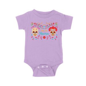 Vibrant Dia de Muertos Sugar Skull T-Shirt ? Colorful Day of the Dead Celebration Design Unisex Baby Jersey