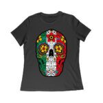 Vibrant Mexican Color Skeleton Skull T-Shirt, Perfect for Dia de Muertos and Day of the Dead Celebrations Women Relaxed – Viva Party