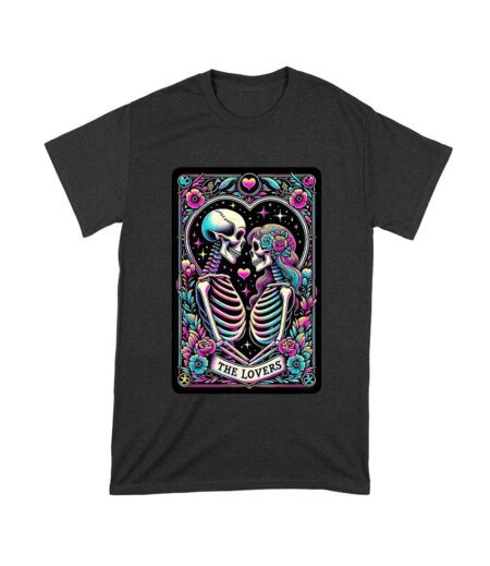 The Lovers Dia de Muertos Skeleton Art T-Shirt ? Vibrant Day of the Dead Romance Design Unisex Toddler – Viva Party