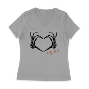 Hey Boo Skeleton Hands Halloween T-Shirt