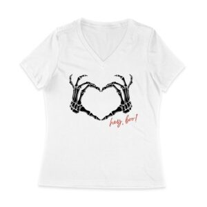 Hey Boo Skeleton Hands Halloween T-Shirt