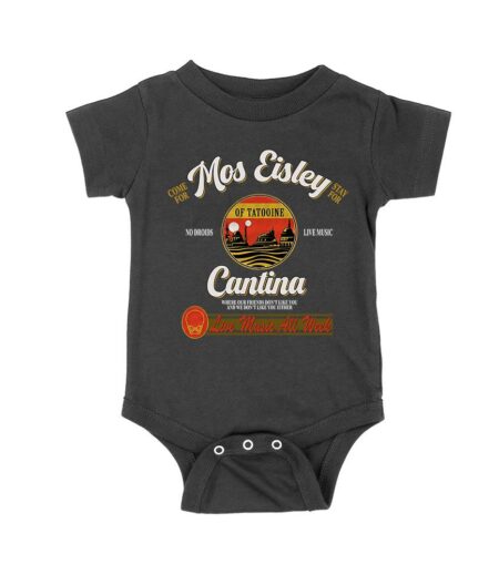 Retro Cantina T-Shirt ? No Droids, Live Music, Outer Space Adventure Graphic Tee Unisex Baby Jersey – Viva Party