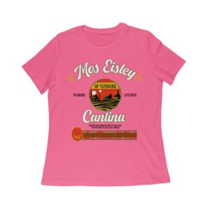 Retro Cantina T-Shirt ? No Droids, Live Music, Outer Space Adventure Graphic Tee Women Relaxed