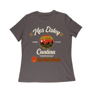 Retro Cantina T-Shirt ? No Droids, Live Music, Outer Space Adventure Graphic Tee Women Relaxed