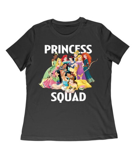 Princess Squad T-Shirt ? Adorable Cartoon Character Group, Perfect for Kids and Teens, Fun Gift Idea, Stylish Matching Tee for Friends and Family Women Relaxed – Viva Party