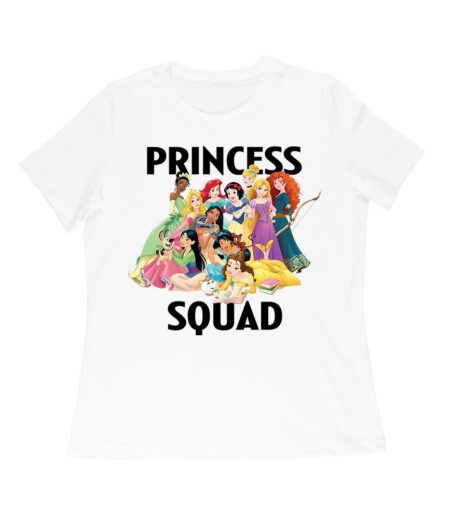 Princess Squad T-Shirt ? Adorable Cartoon Character Group, Perfect for Kids and Teens, Fun Gift Idea, Stylish Matching Tee for Friends and Family Women Relaxed