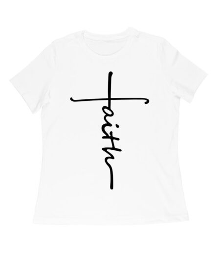 Faith T-Shirt ? Inspirational Graphic Tee, Uplifting Message, Perfect for Daily Wear, Positive Vibes, Motivational Gift Idea for Men and Women Women Relaxed
