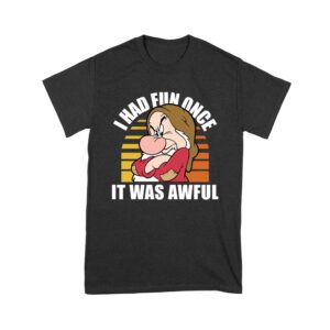 I Had Fun Once - It Was Awful T-Shirt - Funny, Sarcastic Humor Tee for Grumpy and Introverted Personalities Unisex Youth – Viva Party