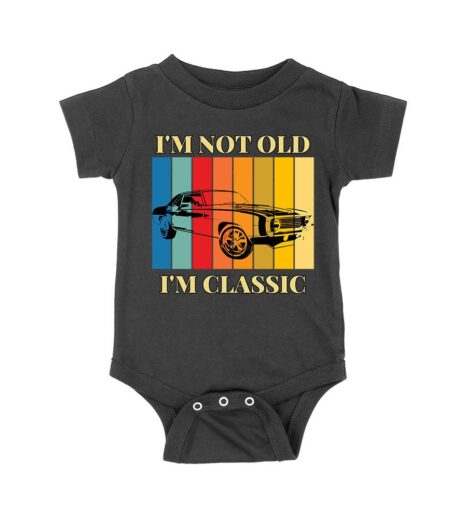 I'm Not Old, I'm Classic" Retro Vintage Car Graphic T-Shirt - Perfect Gift for Car Enthusiasts and Classic Car Lovers Unisex Baby Jersey – Viva Party