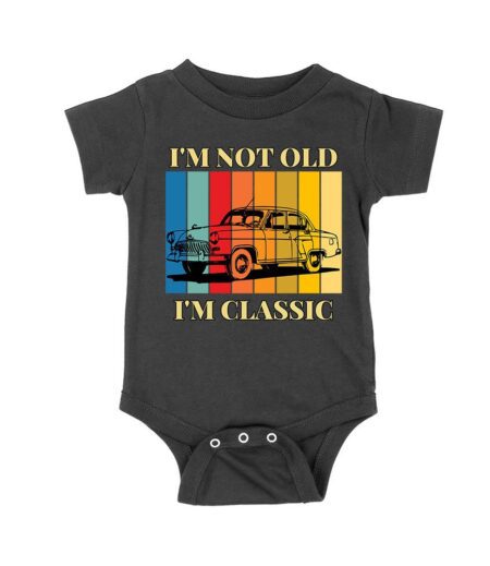 I'm Not Old, I'm Classic Retro Car Lover T-Shirt - Vintage Style Graphic Tee for Men and Women Unisex Baby Jersey – Viva Party