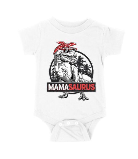 Mama Saurus" Cool Dinosaur T-Shirt
