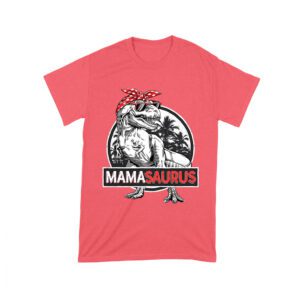 Mama Saurus" Cool Dinosaur T-Shirt
