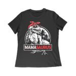 Mama Saurus" Cool Dinosaur T-Shirt - Retro Graphic Tee for Moms, Perfect Mother's Day Gift for Fun-Loving Moms Women Relaxed – Viva Party