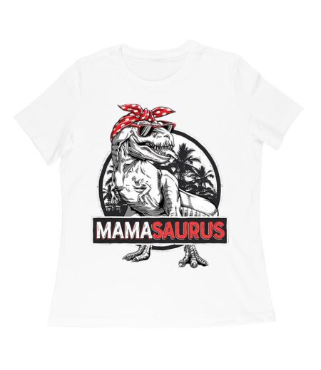 Mama Saurus" Cool Dinosaur T-Shirt