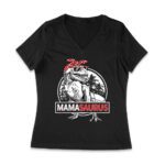 Mama Saurus" Cool Dinosaur T-Shirt - Retro Graphic Tee for Moms, Perfect Mother's Day Gift for Fun-Loving Moms Women Jersey V-Neck – Viva Party