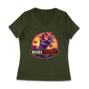 "Mama Saurus" Dinosaur Mom T-Shirt
