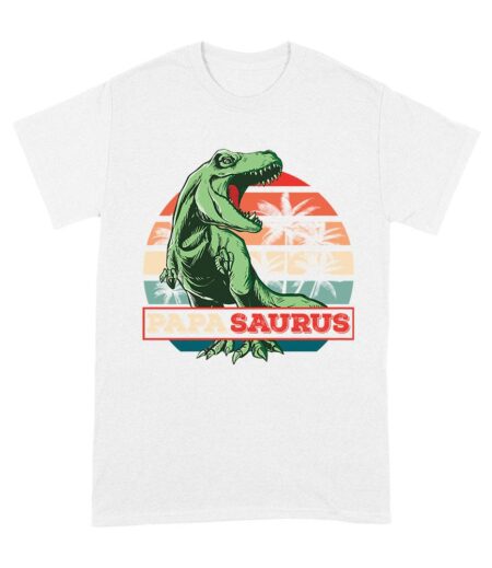 "Papa Saurus" Dinosaur T-Shirt for Dads ? Funny Father?s Day Gift, Perfect Shirt for Dino Lovers and Unisex Adult