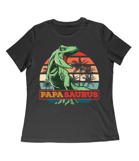 "Papa Saurus" Dinosaur T-Shirt for Dads ? Funny Father?s Day Gift, Perfect Shirt for Dino Lovers and Women Relaxed – Viva Party