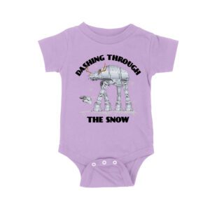 Star AT-AT Dashing Through the Snow Graphic T-Shirt ? Fun Festive Holiday Apparel Unisex Baby Jersey