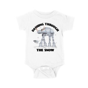 Star AT-AT Dashing Through the Snow Graphic T-Shirt ? Fun Festive Holiday Apparel Unisex Baby Jersey