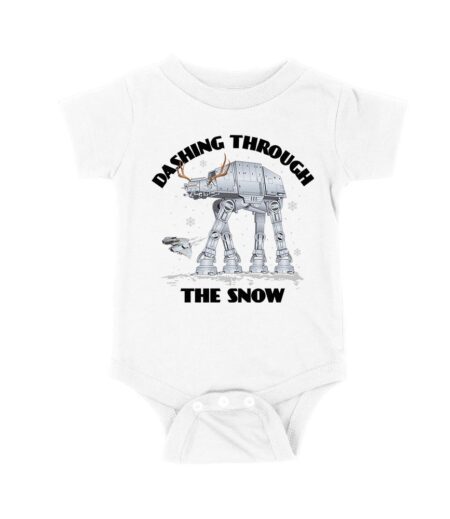 Star AT-AT Dashing Through the Snow Graphic T-Shirt ? Fun Festive Holiday Apparel Unisex Baby Jersey