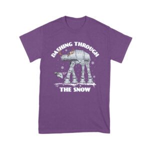 Star AT-AT Dashing Through the Snow Graphic T-Shirt ? Fun Festive Holiday Apparel Unisex Youth