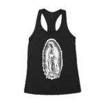 Our Lady of Guadalupe T-Shirt - Beautiful Virgin Mary Graphic Tee, Devotional Catholic Shirt for Women, Spiritual Faith Gift Apparel Women's Racerback Tank Top – Viva Party