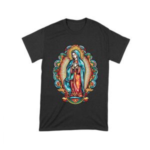 Our Lady of Guadalupe Virgin Mary T-Shirt - Catholic Devotional Shirt for Women, Faith Graphic Tee, Spiritual Religious Gift Apparel Unisex Toddler – Viva Party