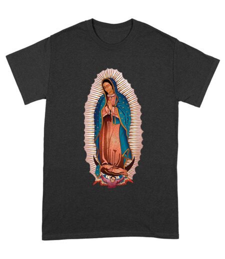 Our Lady of Guadalupe Virgin Mary T-Shirt - Beautiful Catholic Faith Tee for Women, Religious Devotional Apparel, Spiritual Gift Unisex Adult – Viva Party