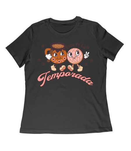 Esta Es La Temporada Thanksgiving Rice Bowl and Cookie T-Shirt - Fun Holiday Wear - Perfect Gift for Food Lovers - Comfortable Fit Women Relaxed – Viva Party